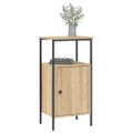 vidaXL Nočné stolíky 2 ks dub sonoma 41x31x80 cm kompozitné drevo
