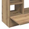 vidaXL Nástenný stôl dub artisan 105 x 48 x 75 cm Kompozitné drevo