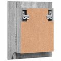 vidaXL LED zrkadlová skrinka sivá sonoma 40x12x45 cm kompozitné drevo