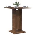 vidaXL Bistro stolík hnedý dub 60x60x75 cm spracované drevo