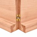 vidaXL Kúpeľňová doska bledohnedá 160x40x(2-6) cm ošetrený masív