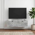 vidaXL Nástenná TV skrinka Nástenný Betónovo sivá 98 x 31 x 30 cm