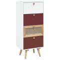 vidaXL Vysoká skrinka so zásuvkami 40x30x95 cm kompozitné drevo