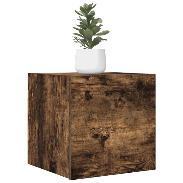 vidaXL Nástenné TV skrinky 2 ks dymový dub 30,5x30x30 cm