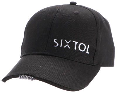 Kšiltovka so svetlom B-CAP 25lm, nabíjacia, USB, univerzálna veľkosť, čierna SIXTOL