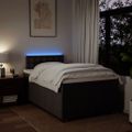 vidaXL Boxspring posteľ s matracom tmavohnedá 120x190 cm látka