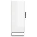 vidaXL Komoda lesklá biela 34,5x34x90 cm spracované drevo