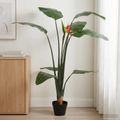 vidaXL Umelá rastlina Strelitzia Zelená 70 x 18 x 155 cm Textília a PE