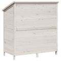 vidaXL Záhradný prístrešok so strechou Biela 106 x 56 x 113,5 cm