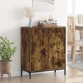 vidaXL Servírovacia skriňa Dymová dub 69,5 x 33 x 82 cm