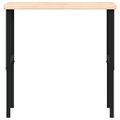 vidaXL Pracovný stôl 100x60x(73-99,5) cm dubový masív obdĺžnikový