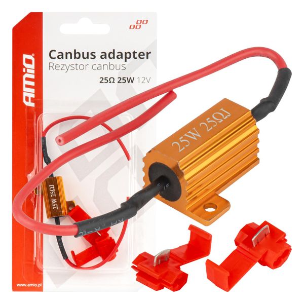 CANBUS rezistor pro LED žárovky 25? 25W AMiO-04093