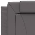 vidaXL Posteľ Viana s matracom sivá 90x190 cm umelá koža
