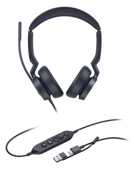 Yealink UH46 Dual UC USB-C/A, náhlavná súprava