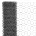 vidaXL Drôtené pletivo, oceľ potiahnutá PVC 25x0,5 m, sivé