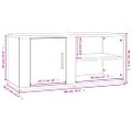 vidaXL TV skrinka dub sonoma 80x31,5x36 cm spracované drevo