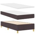 vidaXL Posteľ s pružinovým rámom Tmavohnedá 200 x 90 cm látka