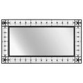 vidaXL Záhradné nástenné zrkadlo obdĺžnikové 60x110 cm čierne