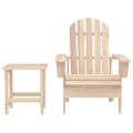 vidaXL Záhradná stolička Adirondack so stolíkom jedľový masív