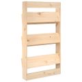 vidaXL Nástenný kvetináč 3-poschodový 60x18,5x110 cm masívna borovica