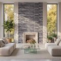 vidaXL Nástenné panely 10 ks 100 x 25 cm Antracit EPS pena