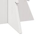 vidaXL Drevený vianočný stromček biely 80 cm masívna borovica