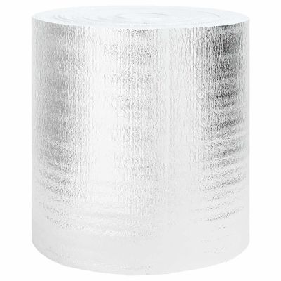 vidaXL Reflexná fólia za radiátor Strieborná 25 x 0,5 m Polyetylén