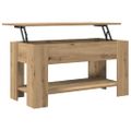 vidaXL Konferenčný stolík Artisan Dub 101x49x52 cm Konštrukčné drevo