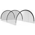 vidaXL Baseball a Softball Čierna 702 x 369,5 x 243,5 cm Polyester
