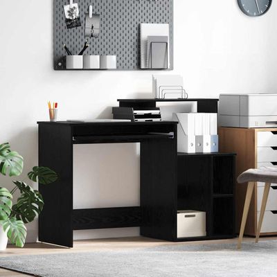 vidaXL Stôl Čierny dub 120,5 x 44 x 88,5 cm Kompozitné drevo