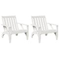VidaXL záhradné stoličky Adirondack 2 ks Biela masívna borovica