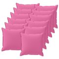 vidaXL Poťah na podložku 12 ks HOUTEN Ružová 40 x 40 cm Polyester