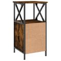 vidaXL Nočný stolík dymový dub 34x35,5x70 cm spracované drevo