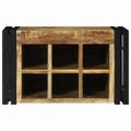 vidaXL Regál na víno 2 ks 46 x 35 x 27,5 cm Masívne mango drevo