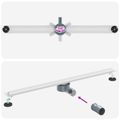 vidaXL 360° sprchový odtok so štíhlym modelom Strieborná 90 cm