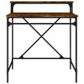 vidaXL Stôl dub sonoma 80x50x90 cm spracované drevo a železo