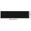 vidaXL Balkónová markíza čierna 75x300 cm HDPE