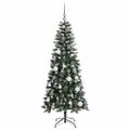 vidaXL Umelý vianočný stromček Zelená 150 cm PVC, plast a oceľ
