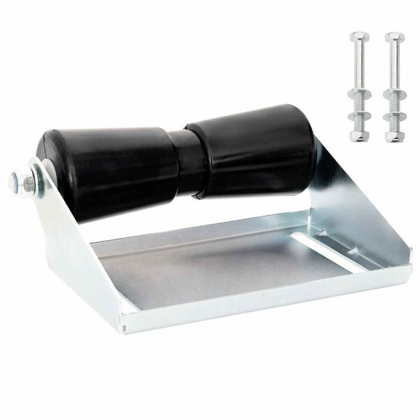 vidaXL Valec na príves s držiakom 25,4 cm Strieborná Pozinkovaná oceľ