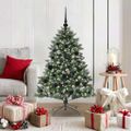 vidaXL Umelý vianočný stromček Zelená 120 cm PVC, plast a oceľ