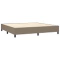 vidaXL Boxspring posteľ s matracom sivohnedý 200x200 cm látka