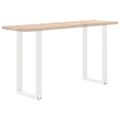 vidaXL Nohy barového stola v tvare U, 2 ks, biele, 50 x (90-91) cm, oceľové