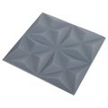 vidaXL Nástenné panely 24 ks 50 x 50 cm Origami Šedý XPS Pena