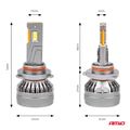 LED žiarovky hlavného svietenia HP Série HB4 9006 Full Canbus AMiO-03679
