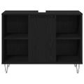 vidaXL Sada kúpeľňového nábytku 3 ks Čierny dub 30 x 30 x 180 cm