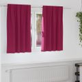 vidaXL Záclony na zatemnenie s krúžkami 2 ks Víno červené 140 x 140 cm