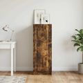 vidaXL Servírovacia skriňa Dymový dub 33 x 34,5 x 87 cm