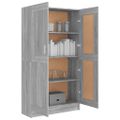 vidaXL Knižnica sivý dub sonoma 82,5x30,5x150 cm spracované drevo