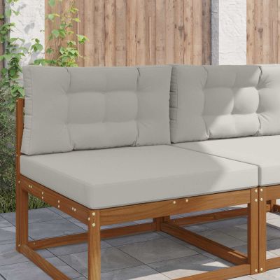 vidaXL Vankúš na vonkajšiu pohovku 2 pcs Biely Polyester