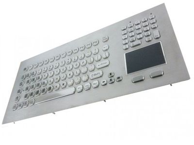 KB020 – Priemyselná nerezová klávesnica s touchpadom do panelu, CZ, USB, IP65